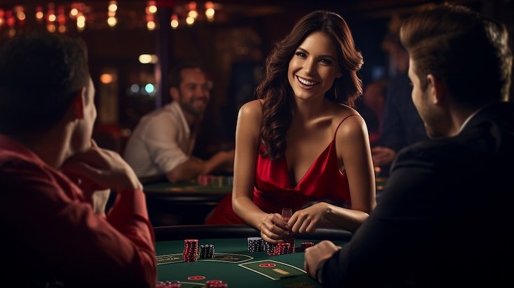 Tampilan meja live dealer Andar Bahar di platform ladang jitu dengan kartu yang jelas terlihat